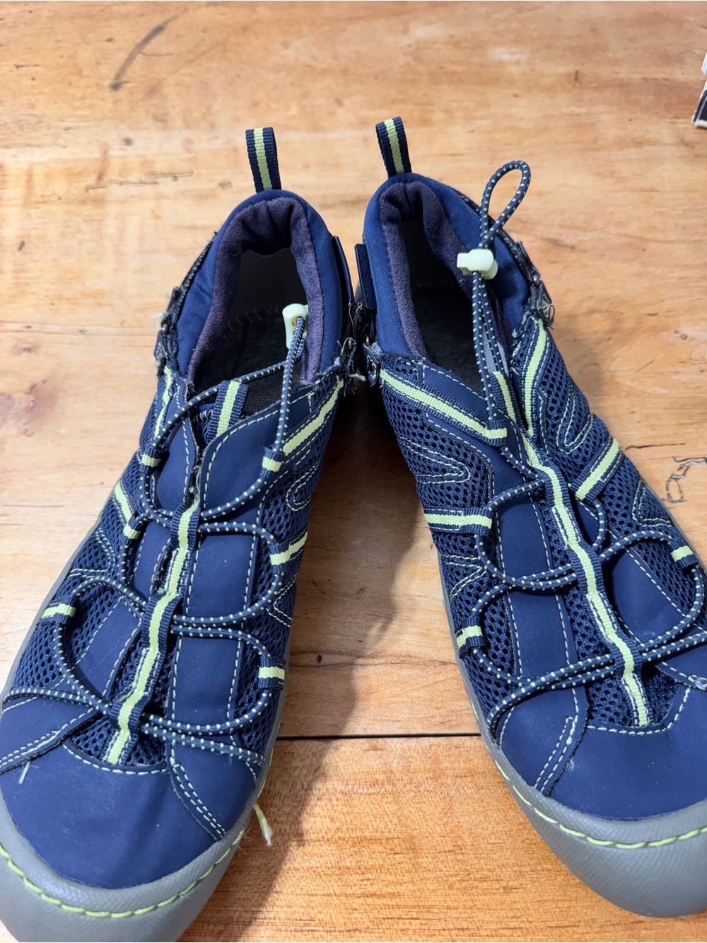 JBU Navy and lime green outdoor shoes